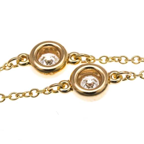 TIFFANY 18k Gold Diamond Charm Bracelet - Picture 6 of 14